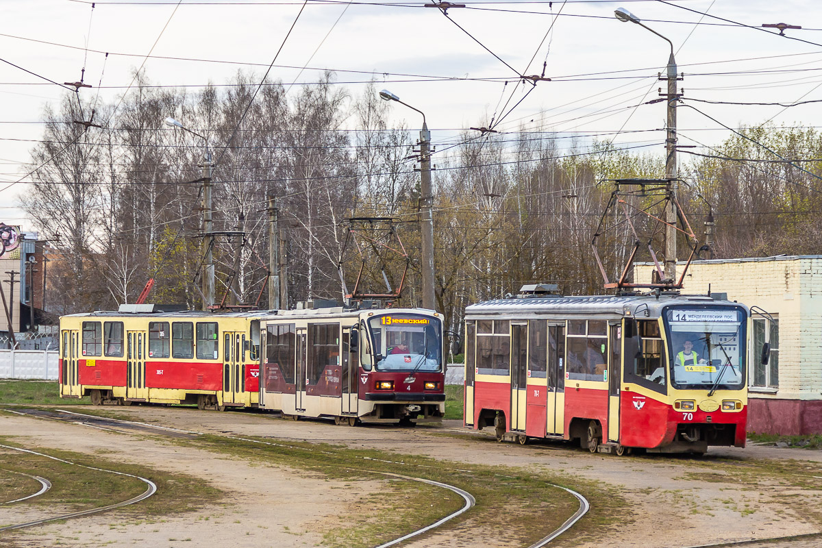 Тула, 71-619КТ № 70; Тула, 71-407 № 4 Тула, 71-619КТ № 70; Тула, 71-407 № 4