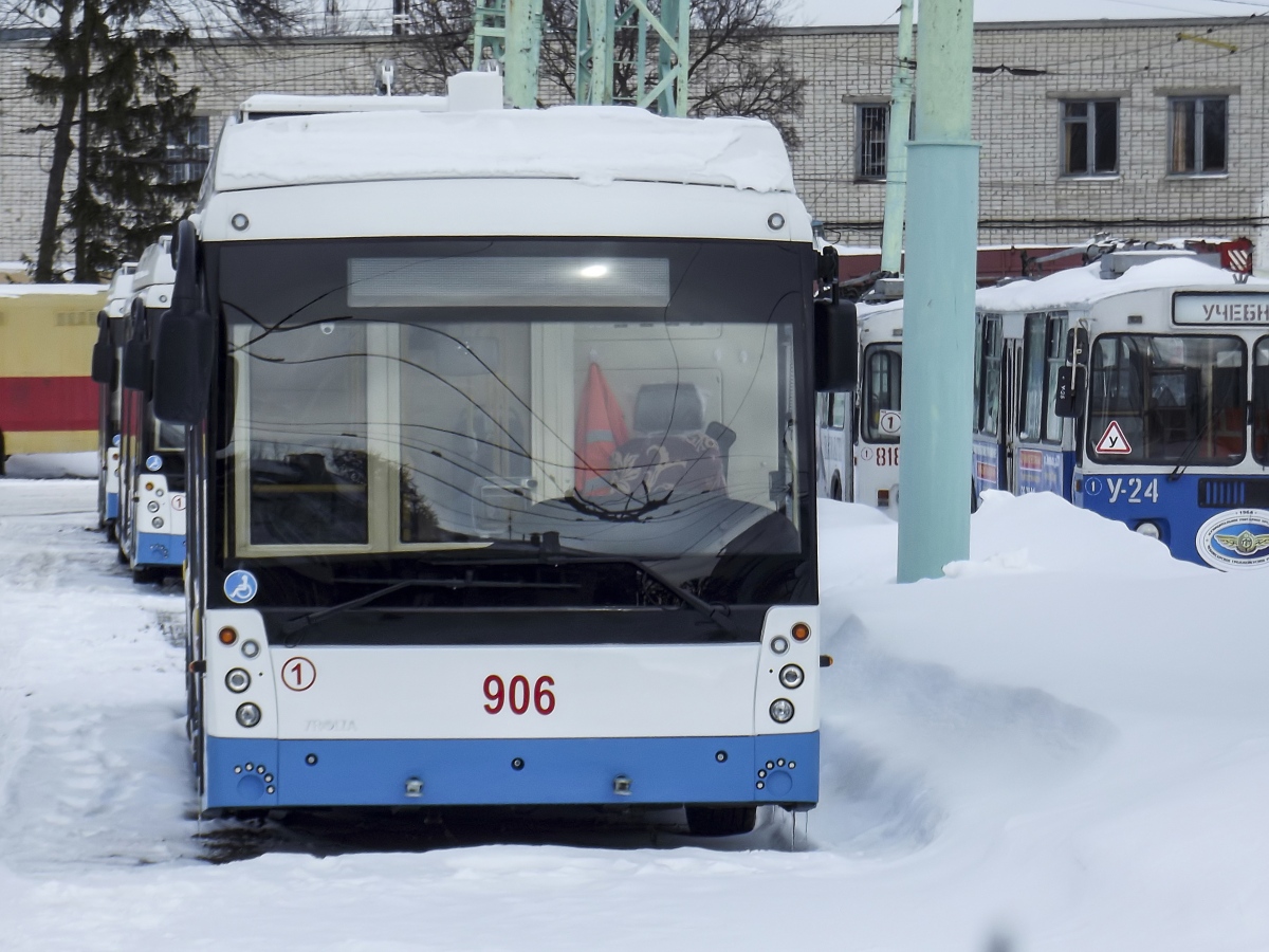 Чебоксары, Тролза-5265.08 «Мегаполис» № 906; Чебоксары — Троллейбусное депо