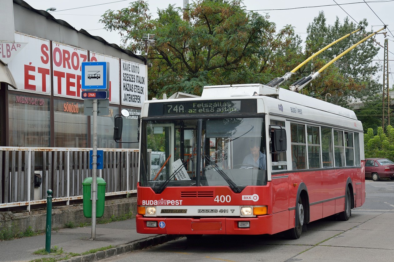Будапешт, Ikarus 411T № 400