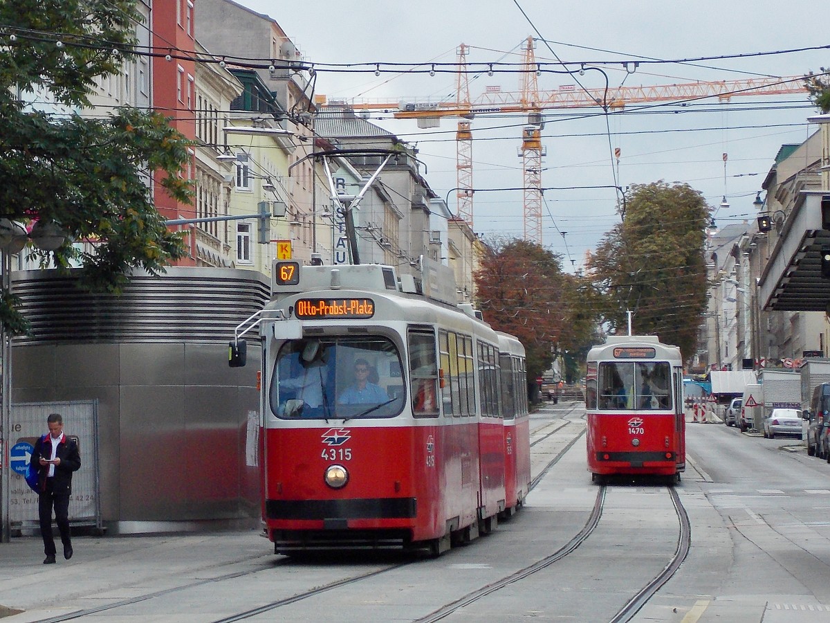 Вена, Lohner Type E2 № 4315; Вена, Bombardier Type c5 № 1470