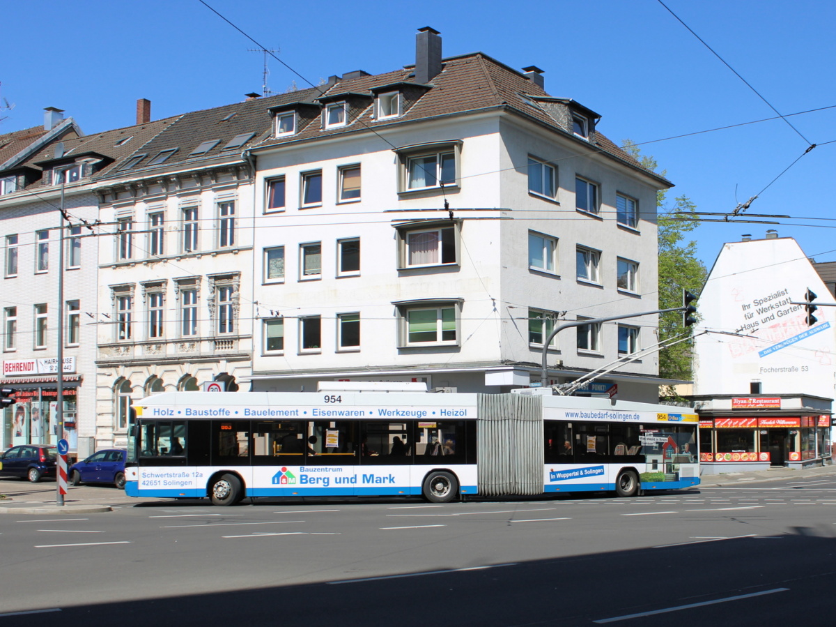 Золинген, Hess SwissTrolley 3 (BGT-N2C) № 954
