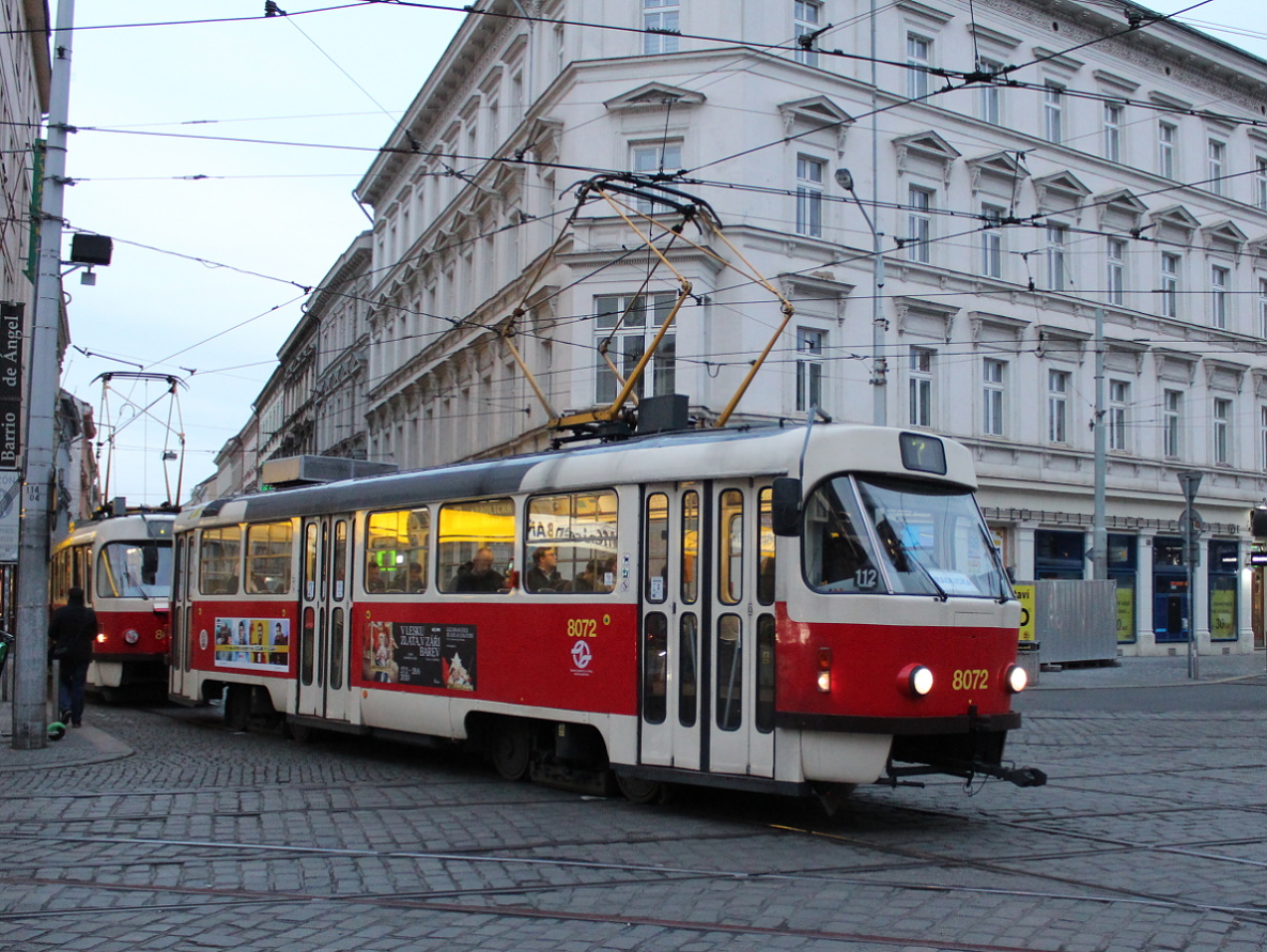 Прага, Tatra T3M2-DVC № 8072