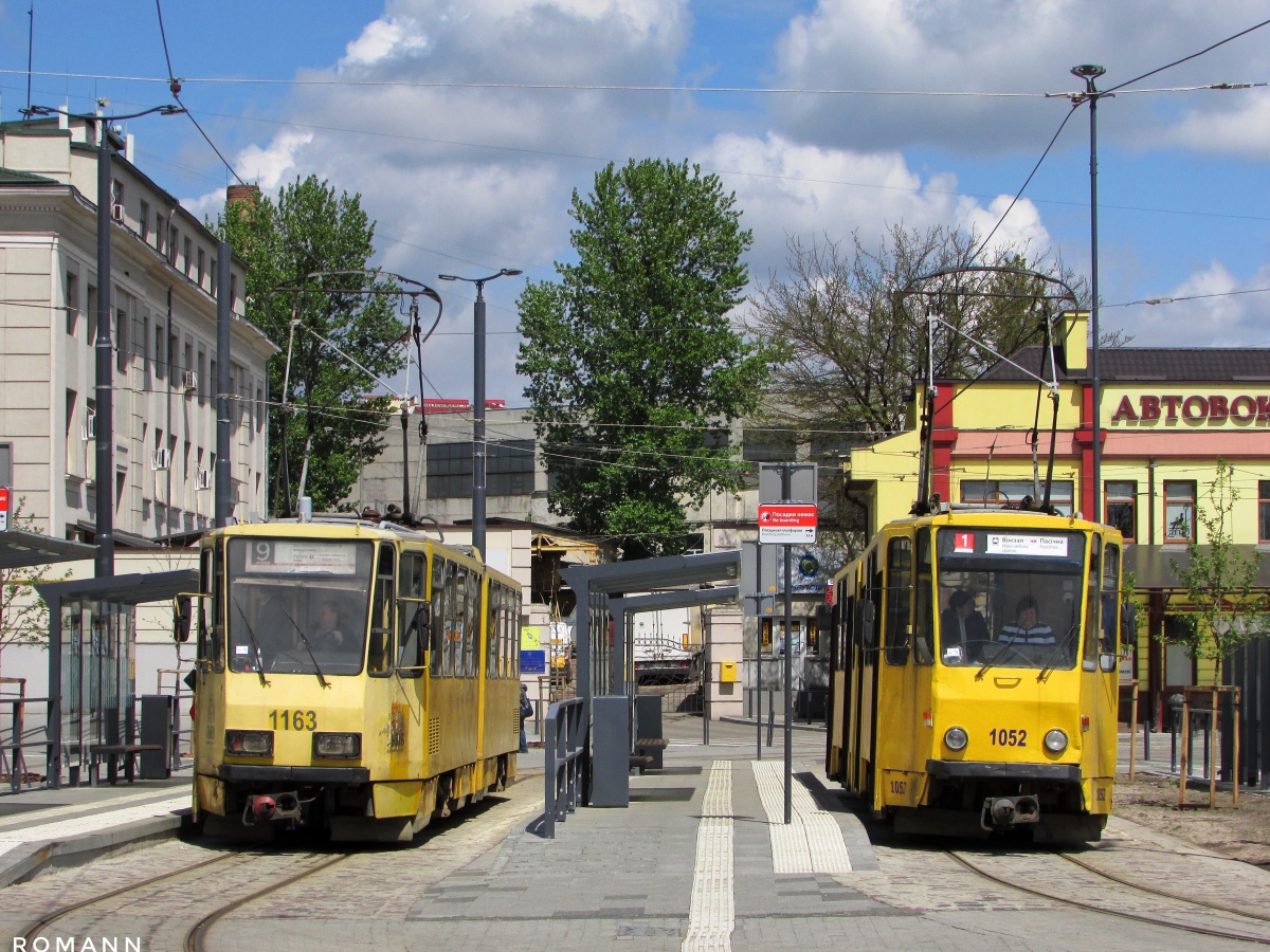 Львов, Tatra KT4D № 1163; Львов, Tatra KT4SU № 1052