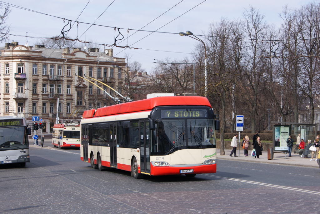 Вильнюс, Solaris Trollino II 15 AC № 2714