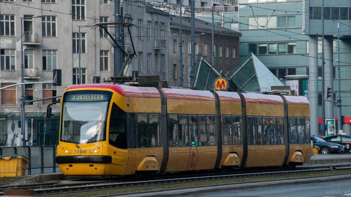 Варшава, PESA Tramicus 120N № 3106