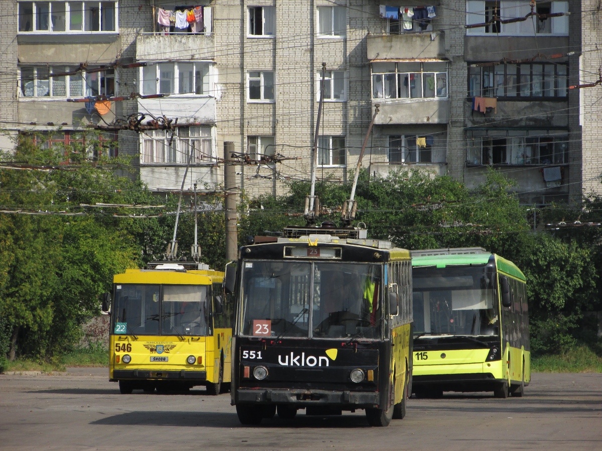 Львов, Škoda 14Tr89/6 № 551