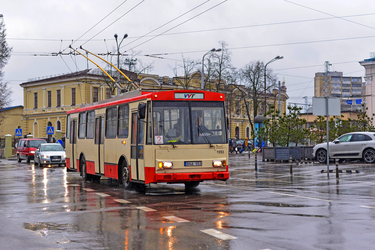Вильнюс, Škoda 14Tr89/6 № 1553