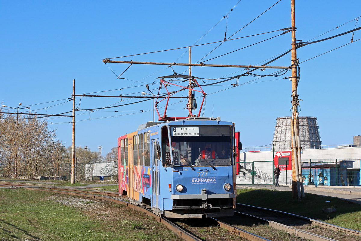 Екатеринбург, Tatra T6B5SU № 727