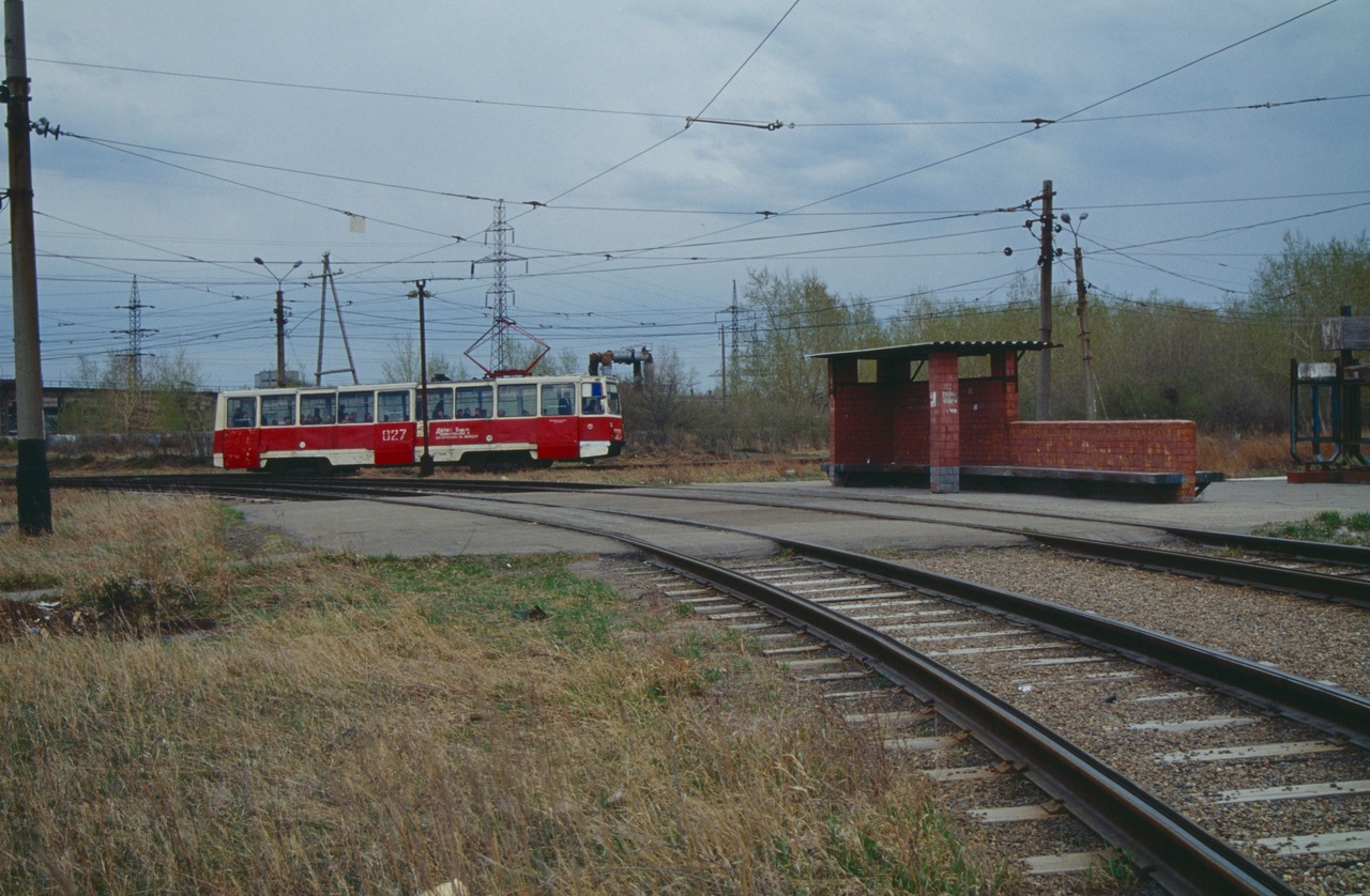 Усолье-Сибирское, 71-605 (КТМ-5М3) № 027; Усолье-Сибирское — Трамвайные линии и инфраструктура