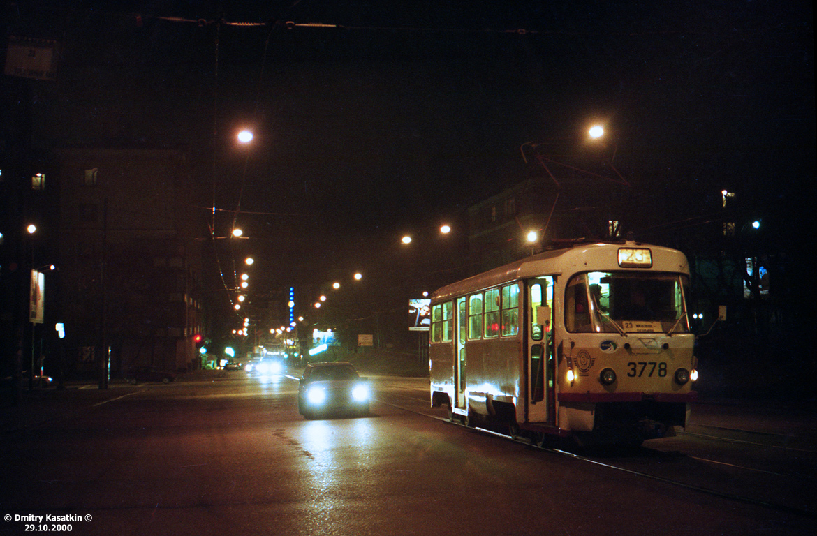 Москва, Tatra T3SU № 3778