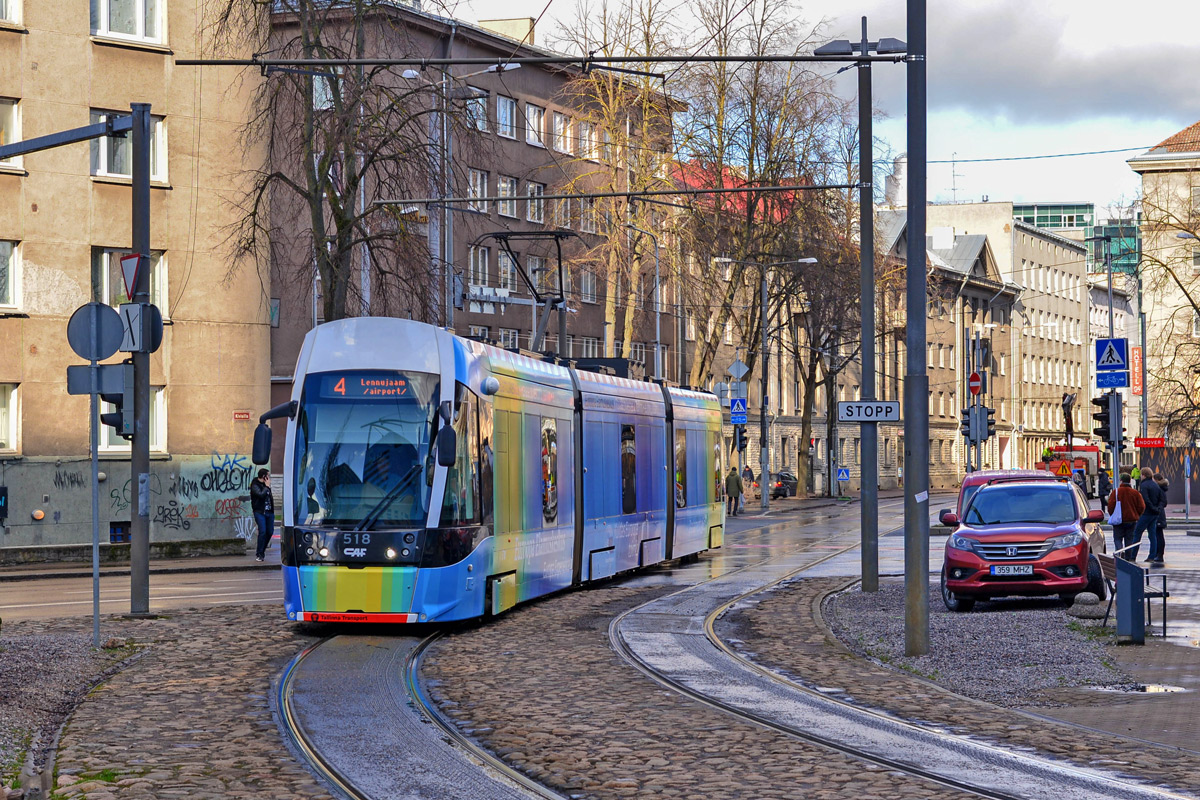 Таллин, CAF Urbos AXL № 518