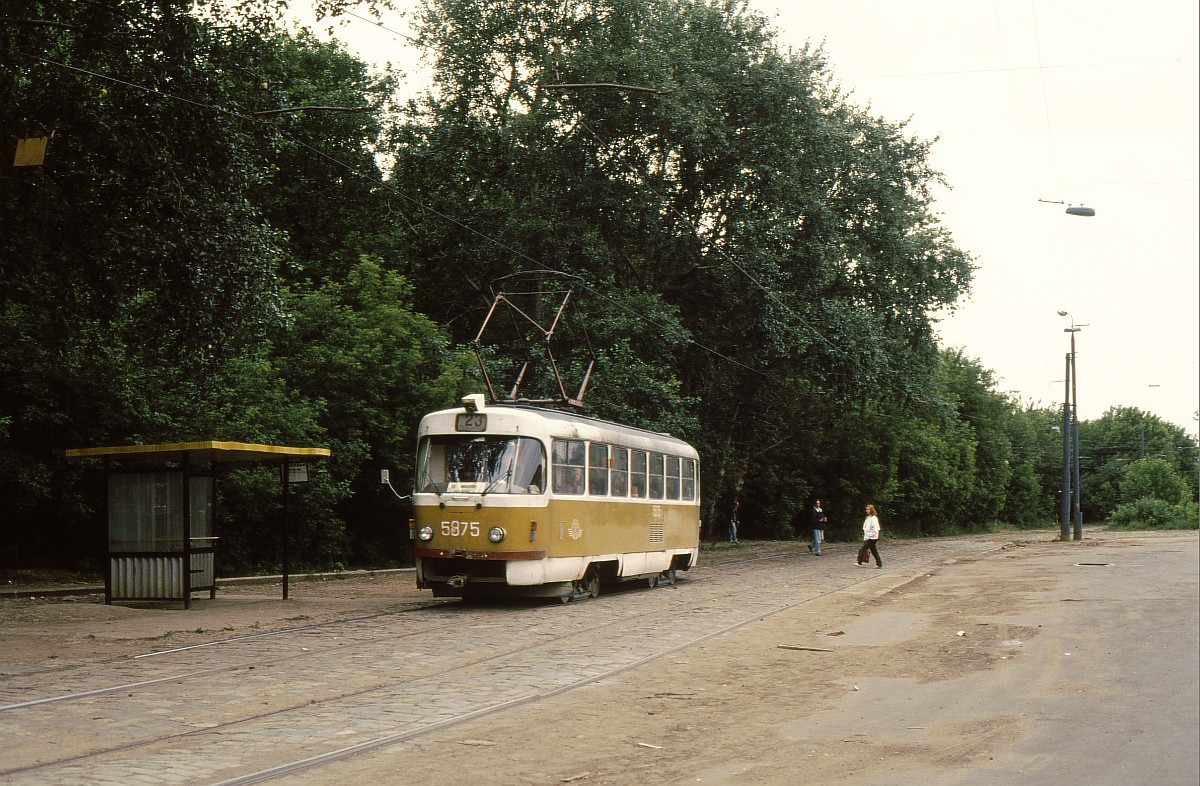 Москва, Tatra T3SU № 5875
