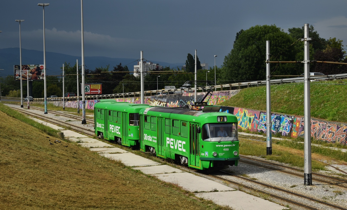 Загреб, Tatra T4YU № 489