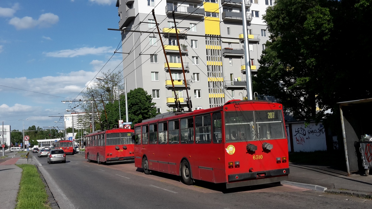 Братислава, Škoda 14Tr10/6 № 6310; Братислава, Škoda 14Tr10/6 № 6258