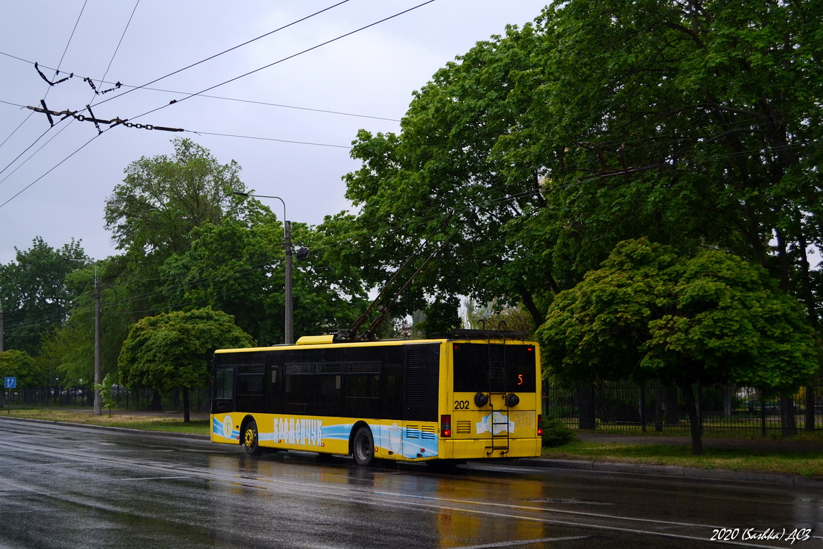 Кременчуг, ЛАЗ E183D1 № 202