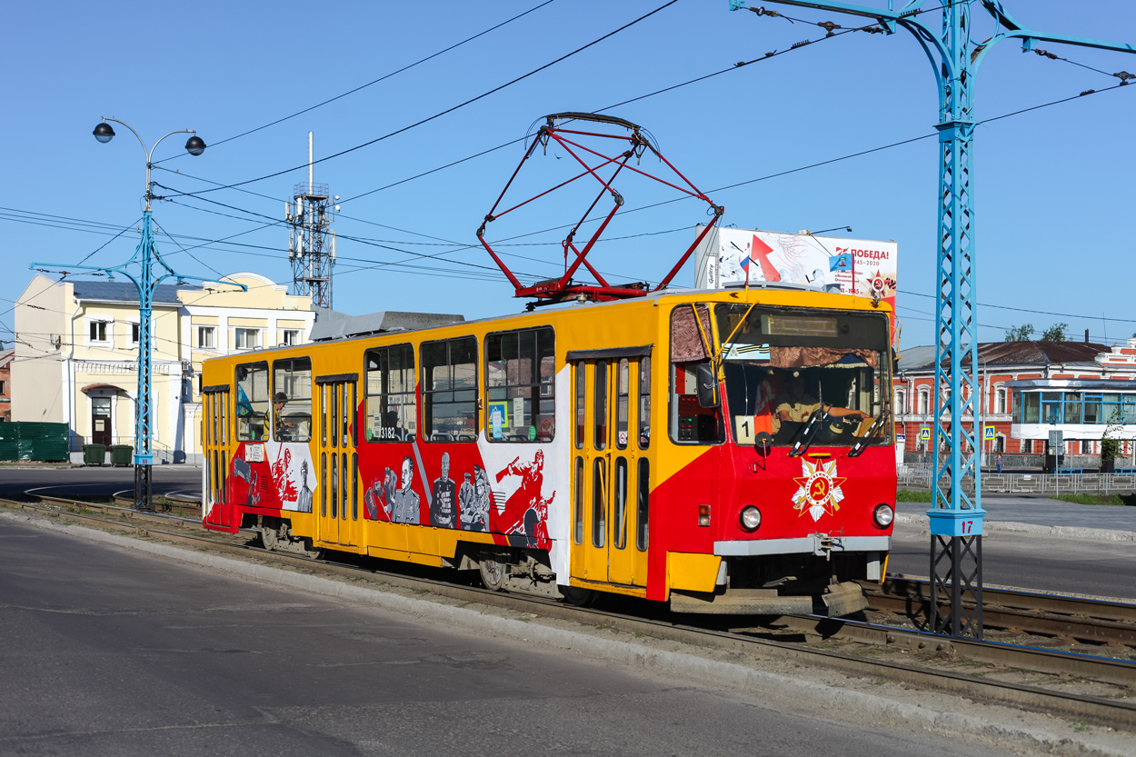 Барнаул, Tatra T6B5SU № 3182; Барнаул — 75 лет Великой Победы!