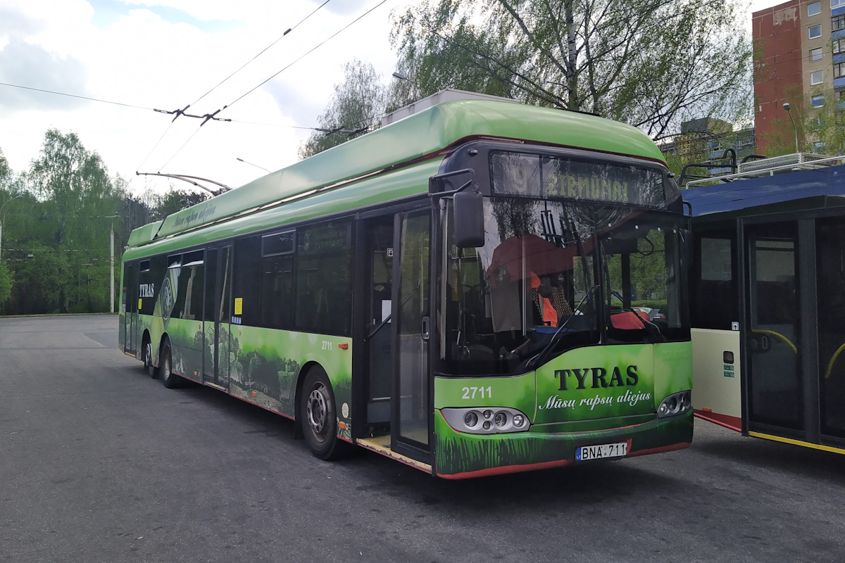 Вильнюс, Solaris Trollino II 15 AC № 2711