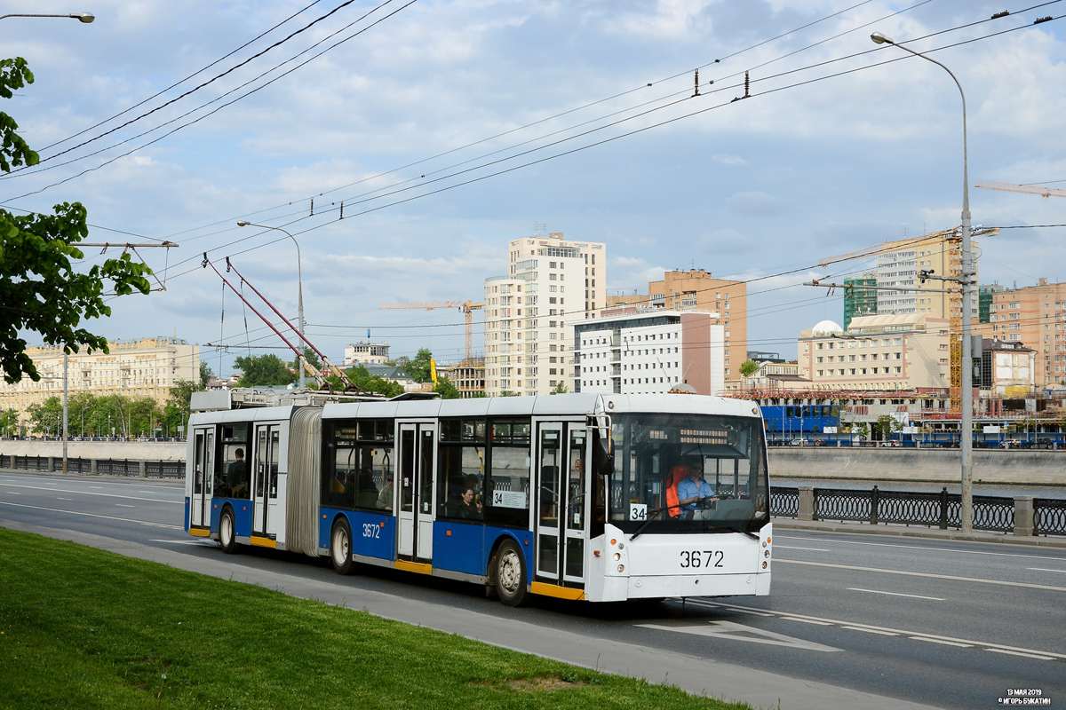 Москва, Тролза-6206.00 «Мегаполис» № 3672