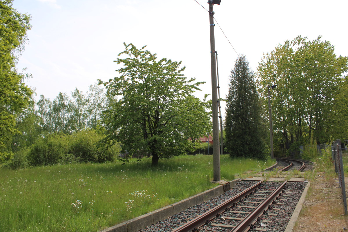 Гёрлиц — Oстатки бывших трамвайных маршрутов