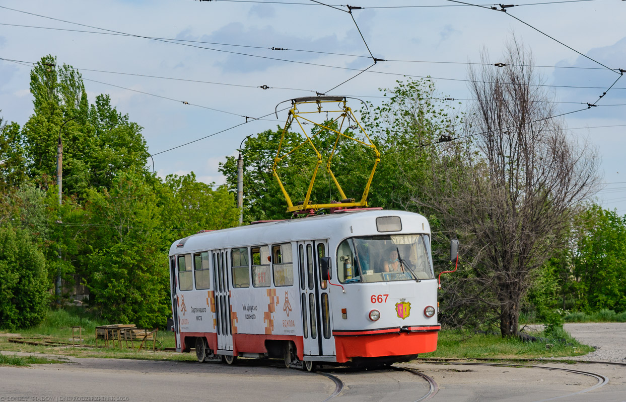 Каменское, Tatra T3SU № 667