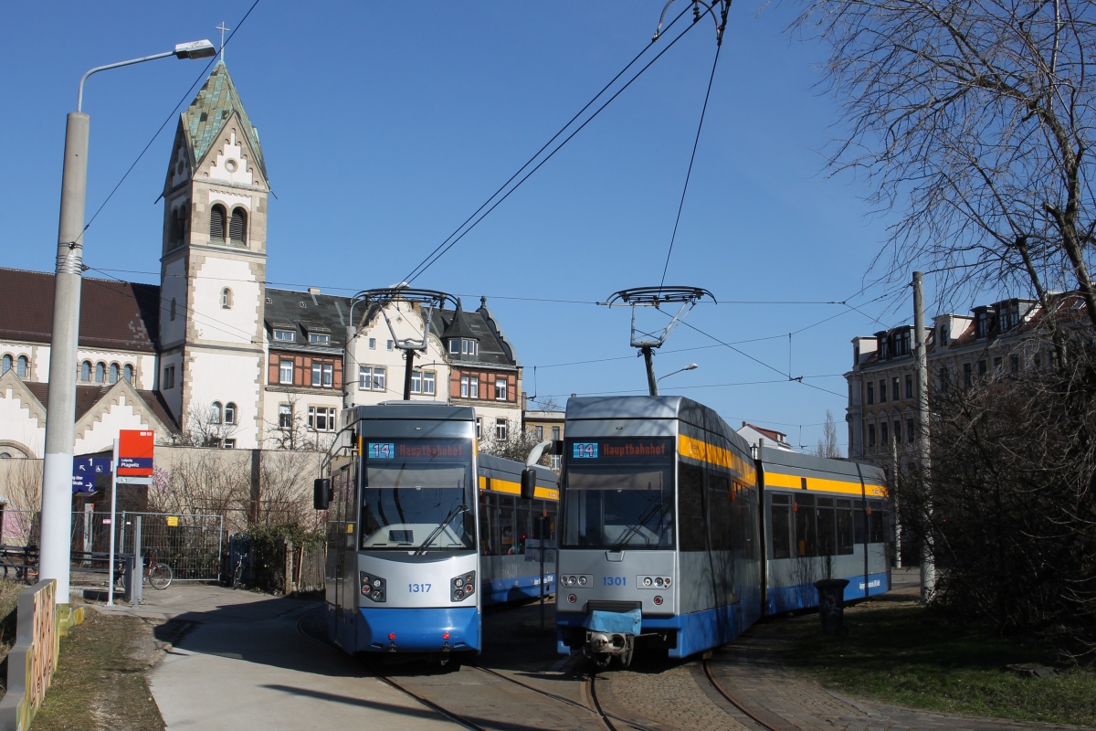 Лейпциг, Leoliner Fahrzeug-Bau Leipzig NGTW6L № 1301