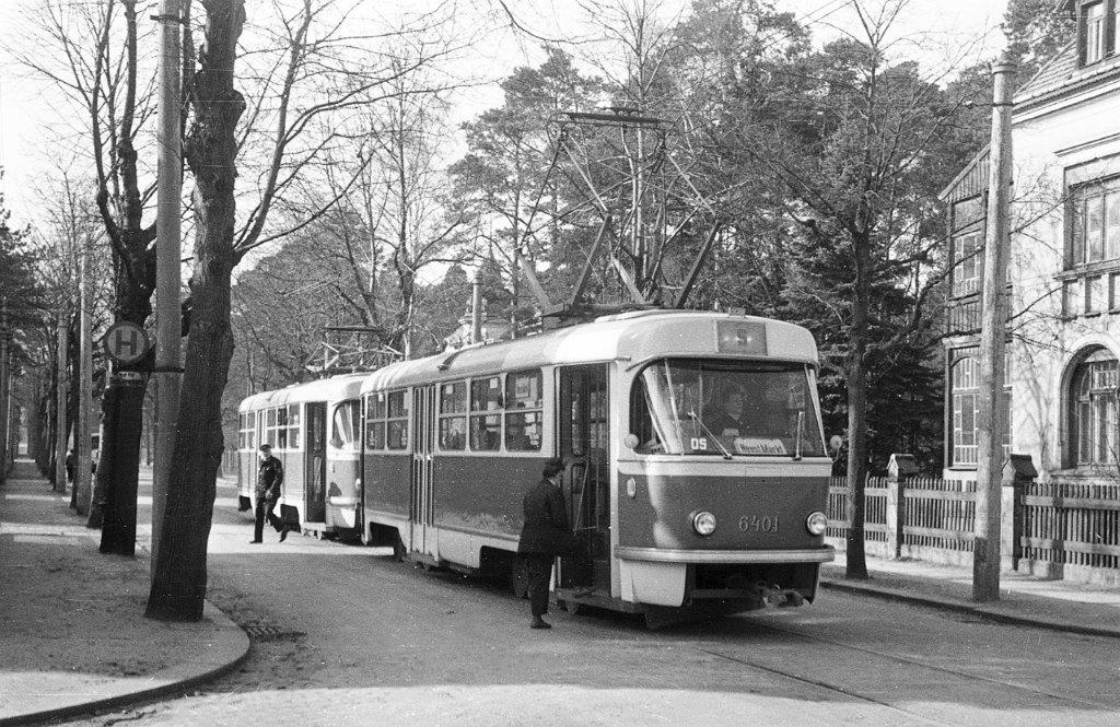 Дрезден, Tatra T3 № 6401; Дрезден — Подвижной состав из другых городов; Дрезден — Старые фотографии (трамвай)