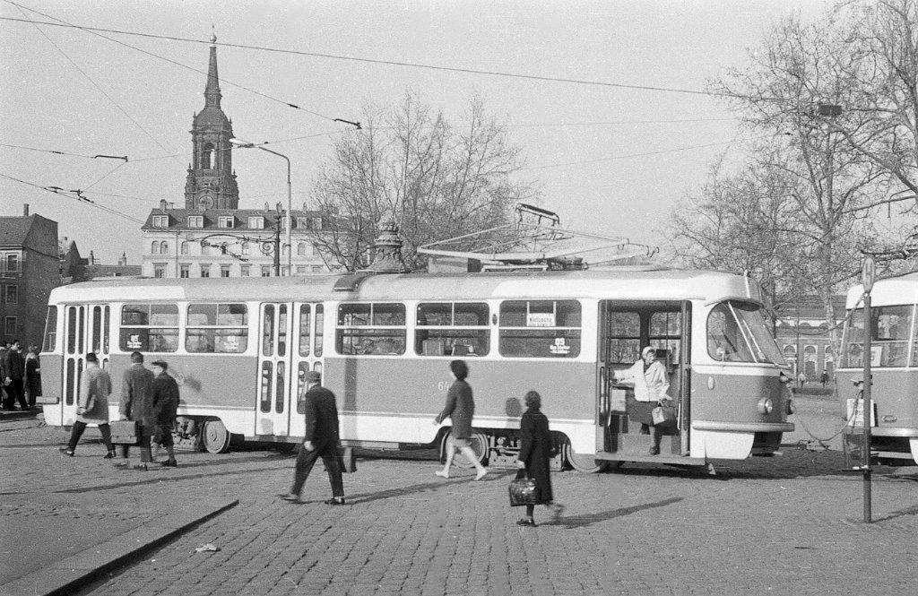 Дрезден, Tatra T3 № 6405; Дрезден — Подвижной состав из другых городов; Дрезден — Старые фотографии (трамвай)