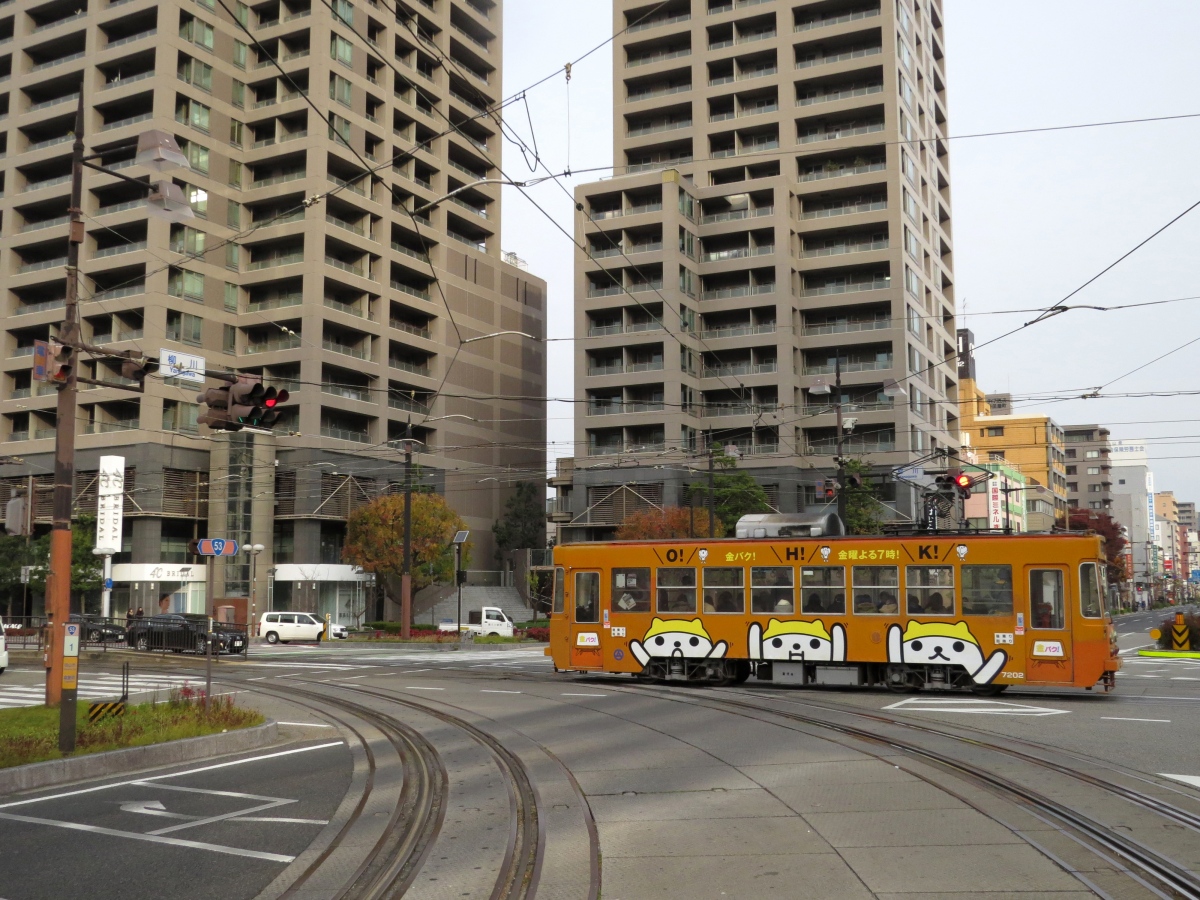 Окаяма, Alna Kōki № 7202; Окаяма — Трамвайные линии и инфраструктура