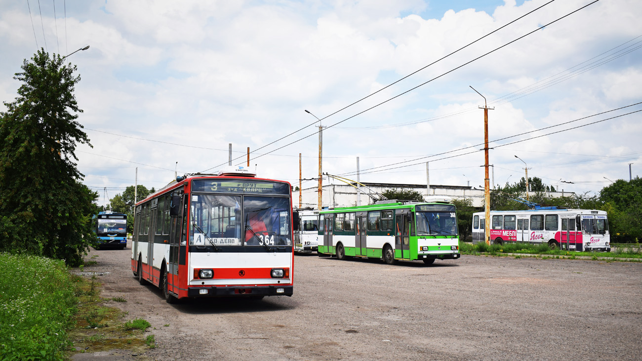 Черновцы, Škoda 14TrR № 364; Черновцы, Škoda 14TrM № 368