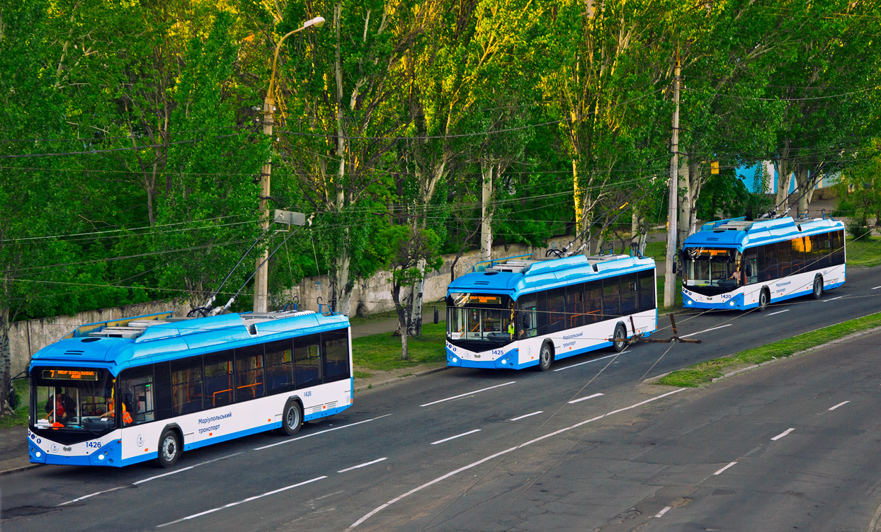 Mariupol, AKSM 321 (BKM-Ukraine) Br. 1426; Mariupol, AKSM 321 (BKM-Ukraine) Br. 1425; Mariupol, AKSM 321 (BKM-Ukraine) Br. 1420