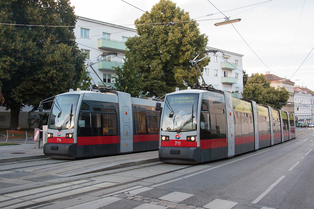Вена, Siemens ULF-B1 № 711; Вена, Siemens ULF-B1 № 714