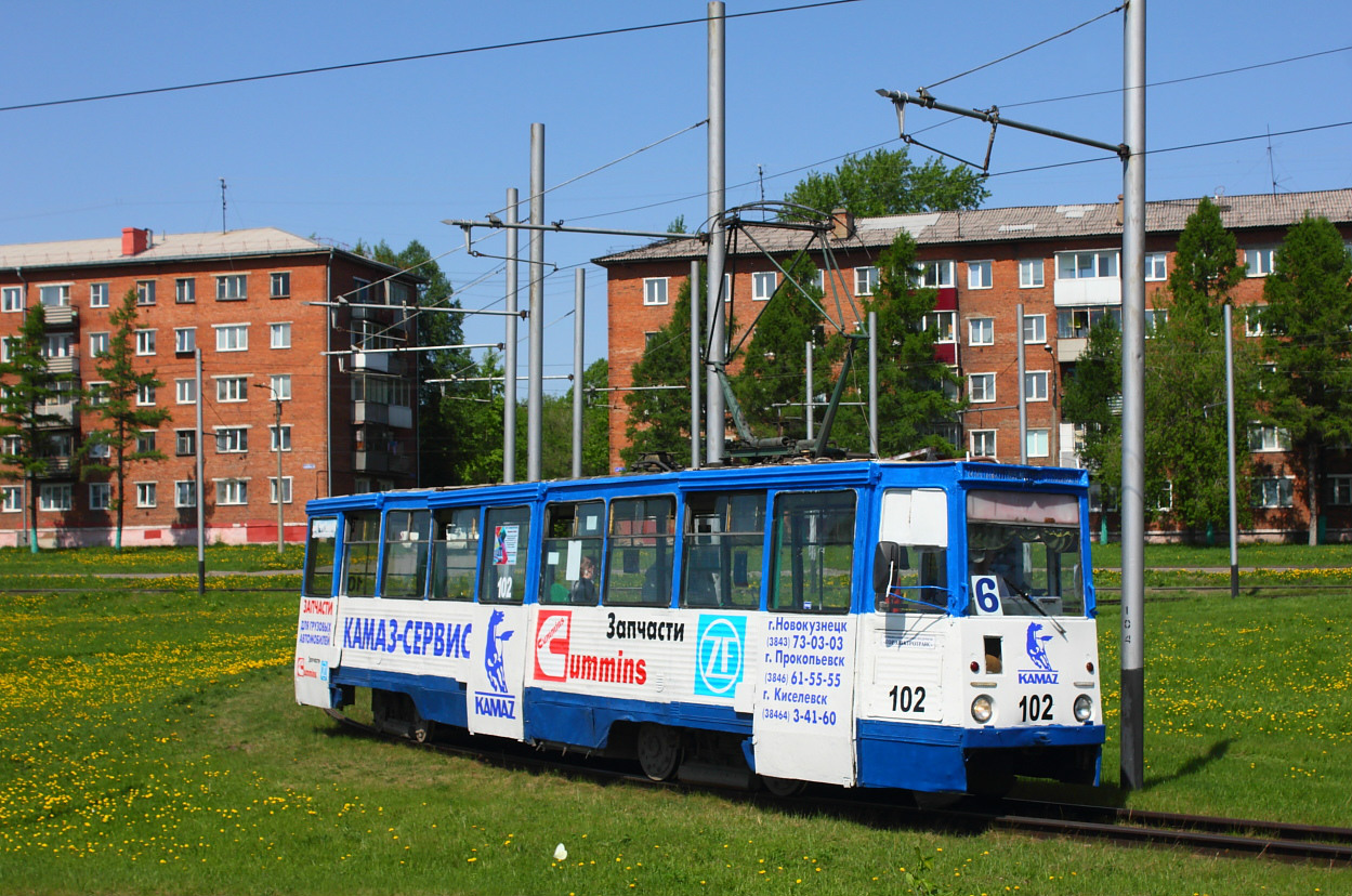 Прокопьевск, 71-605 (КТМ-5М3) № 102 Прокопьевск, 71-605 (КТМ-5М3) № 102
