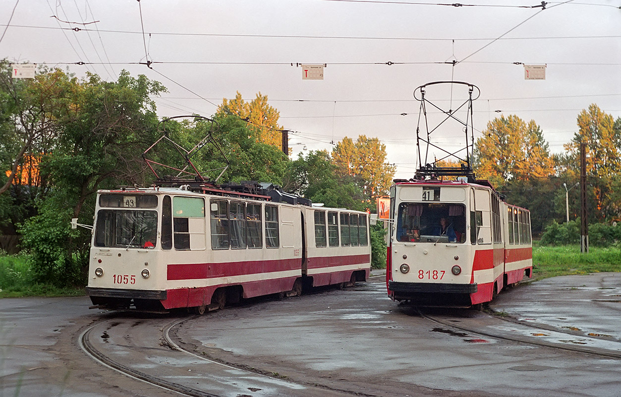 Санкт-Петербург, ЛВС-86К № 1055; Санкт-Петербург, ЛВС-86К № 8187 Санкт-Петербург, ЛВС-86К № 1055; Санкт-Петербург, ЛВС-86К № 8187