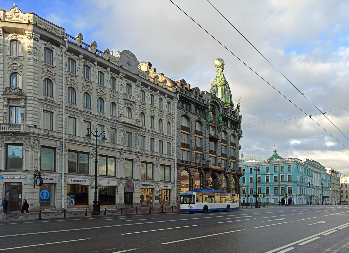 Saint-Petersburg, VMZ-5298.01 (VMZ-463) č. 2334; Saint-Petersburg — Trolleybus lines and infrastructure