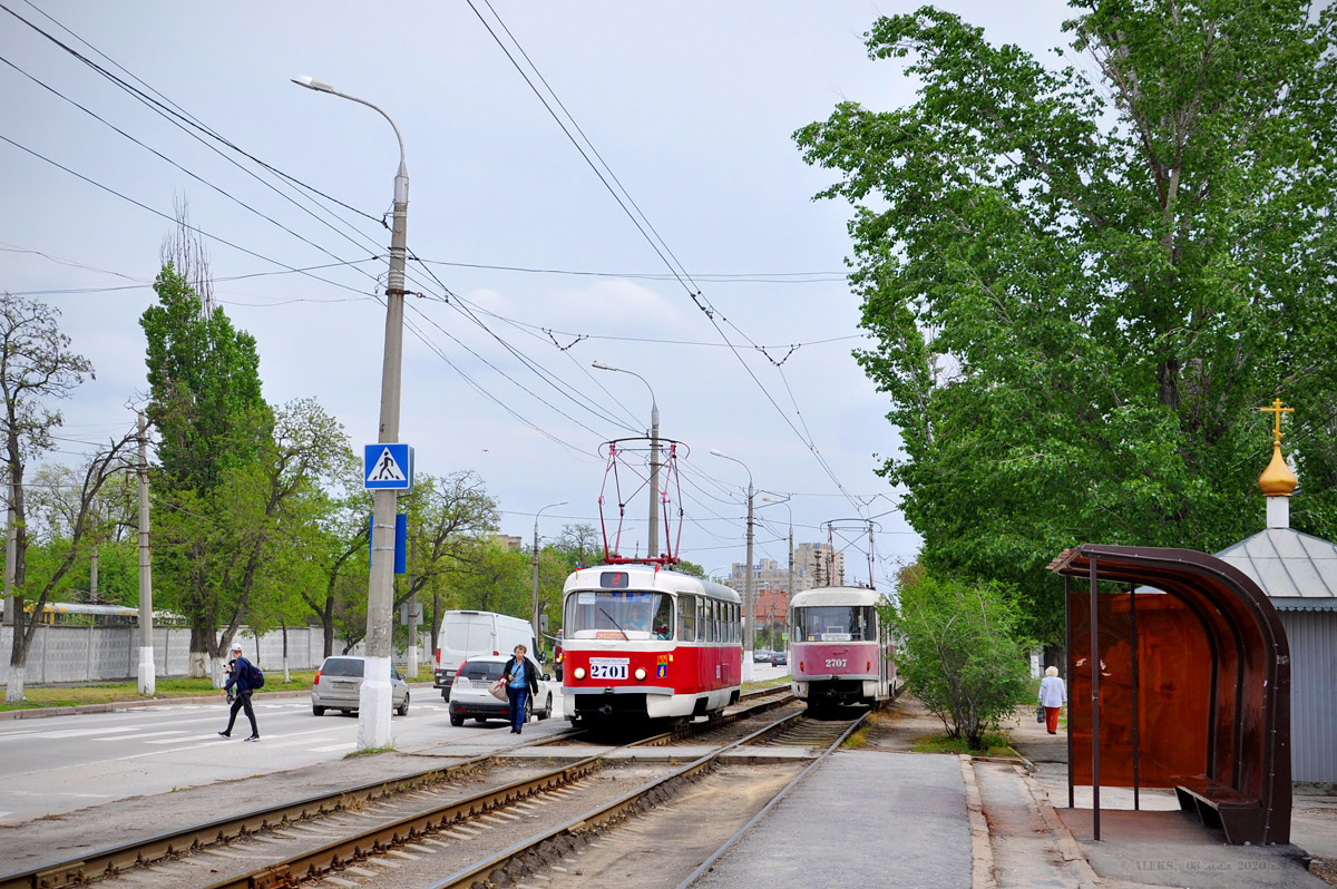 Волгоград, Tatra T3SU № 2701; Волгоград, Tatra T3SU № 2707