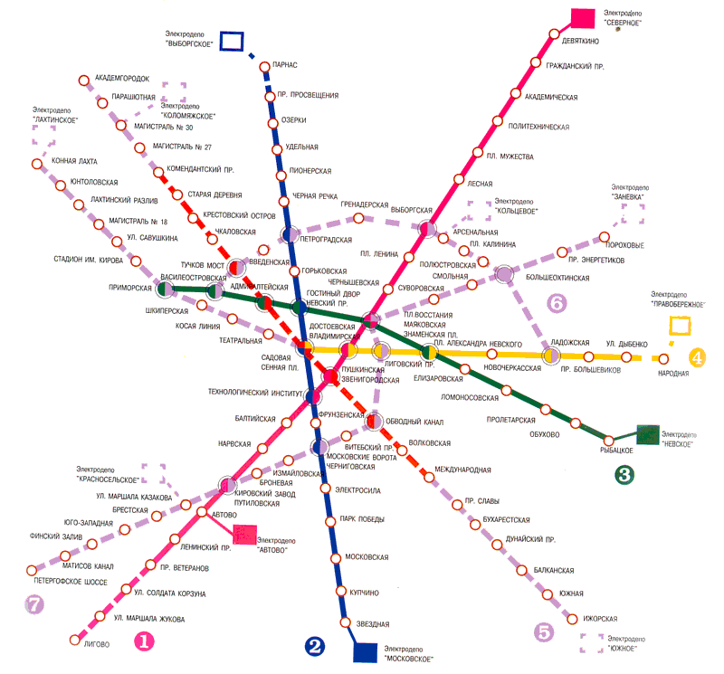 Санкт-Петербург — Метрополитен — Схемы проектов