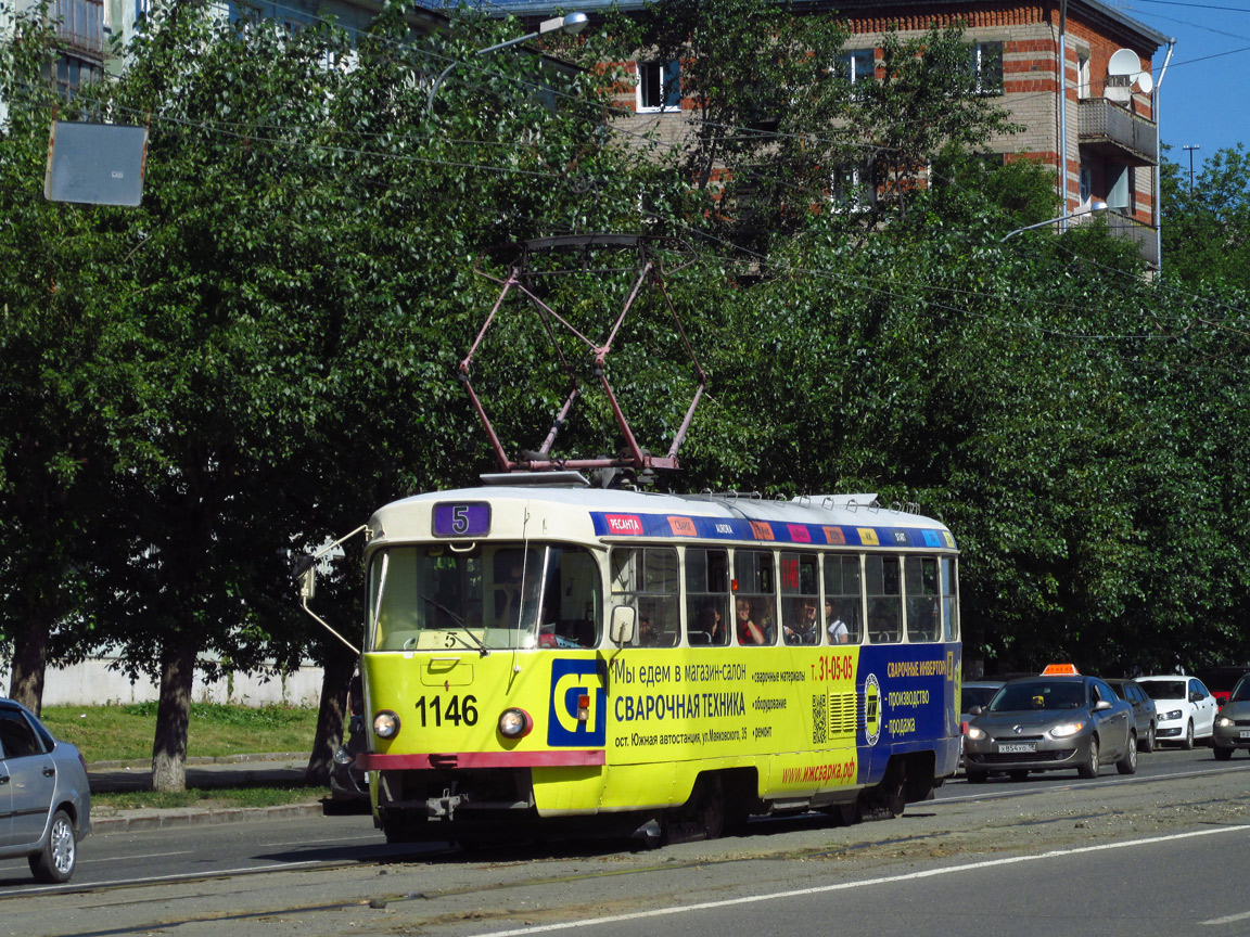Ижевск, Tatra T3SU (двухдверная) № 1146