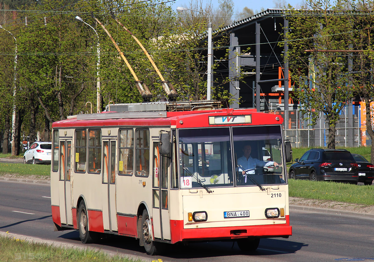 Вильнюс, Škoda 14Tr10/6 № 2110