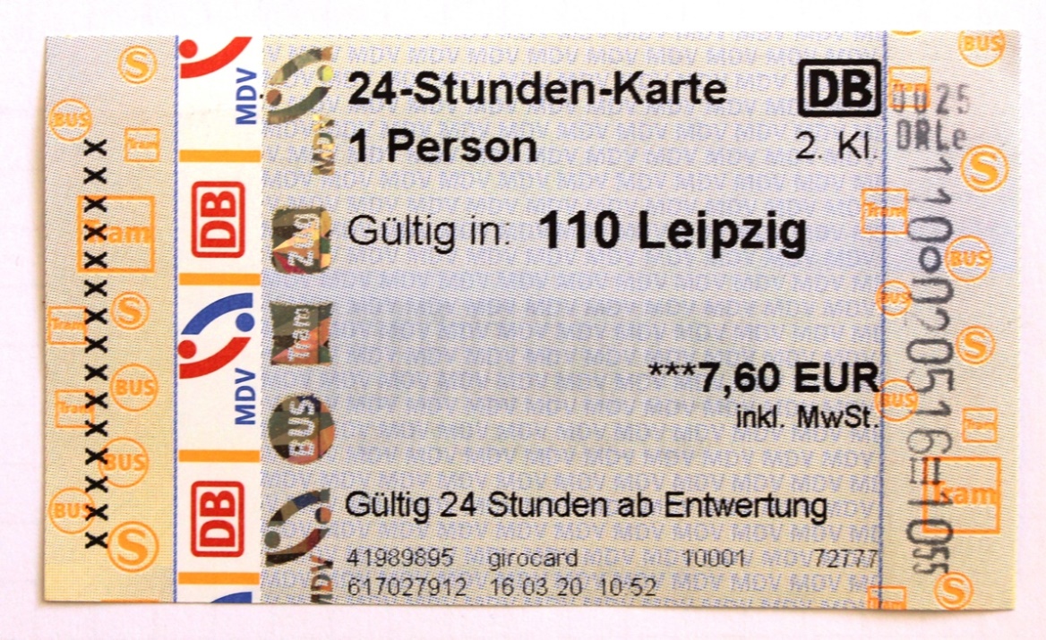 萊比錫 — Tickets • Fahrscheine