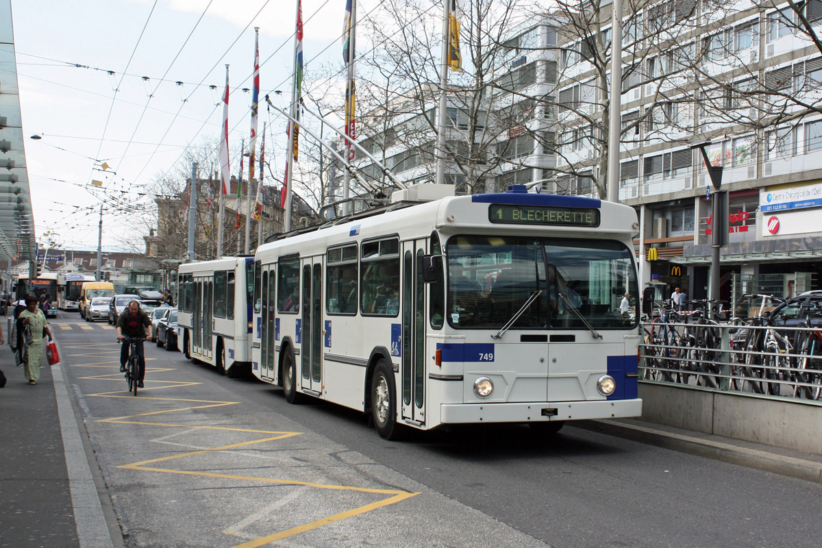 Лозанна, FBW/Hess/BBC-SAAS 91T № 749