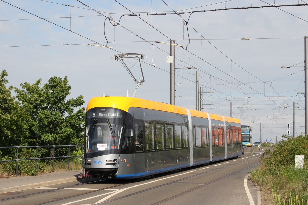 Лейпциг, Solaris Tramino Leipzig (NGT10) № 1025