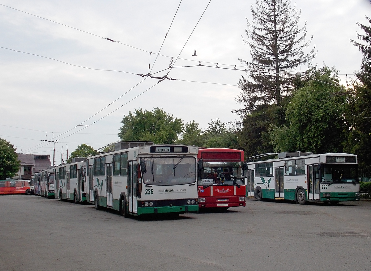 Луцк, Jelcz/KPNA PR110E № 226; Луцк — Троллейбусное депо