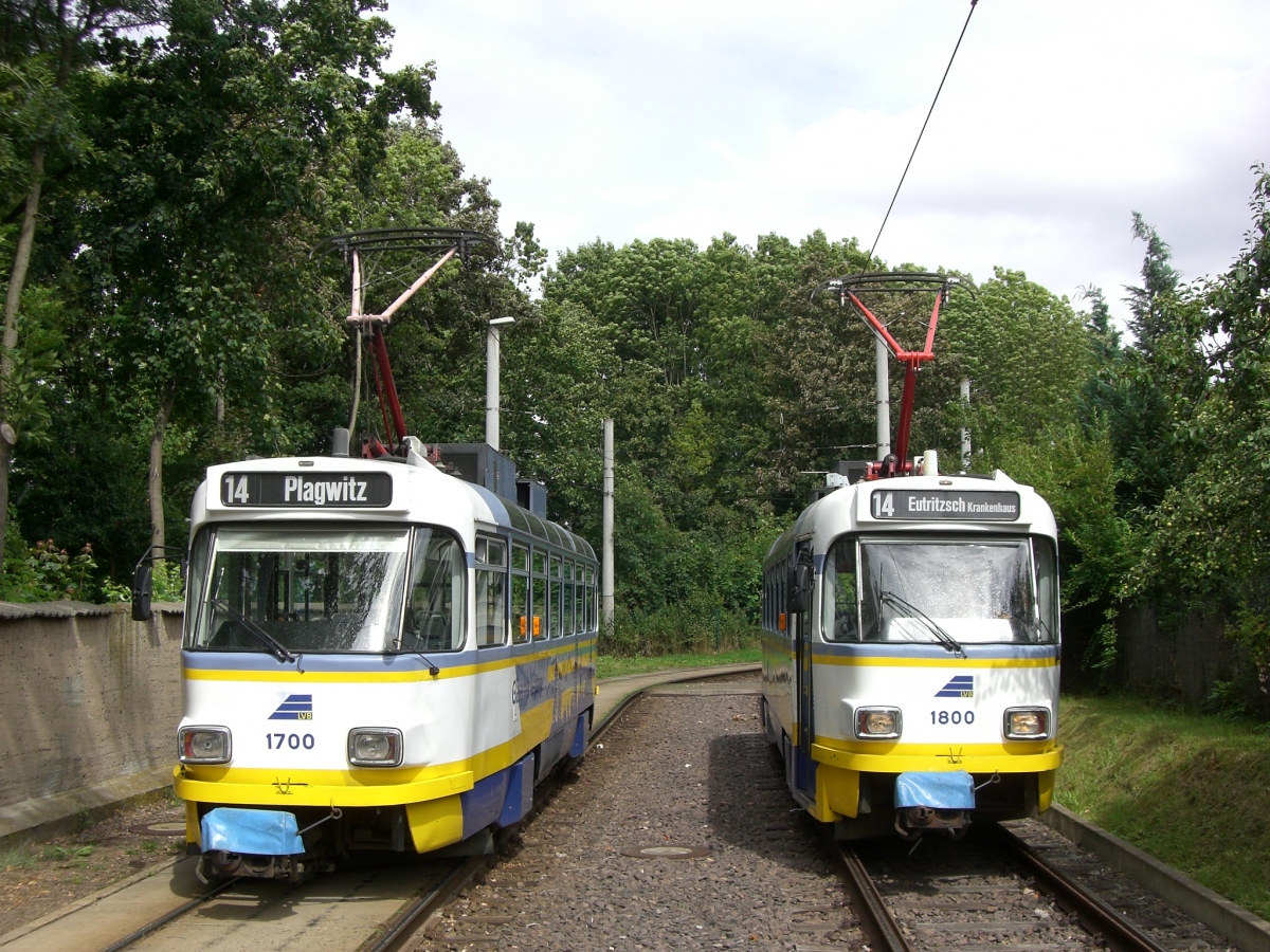 Лейпциг, Tatra T4D-M1 № 1700; Лейпциг, Tatra T4D-M1 № 1800