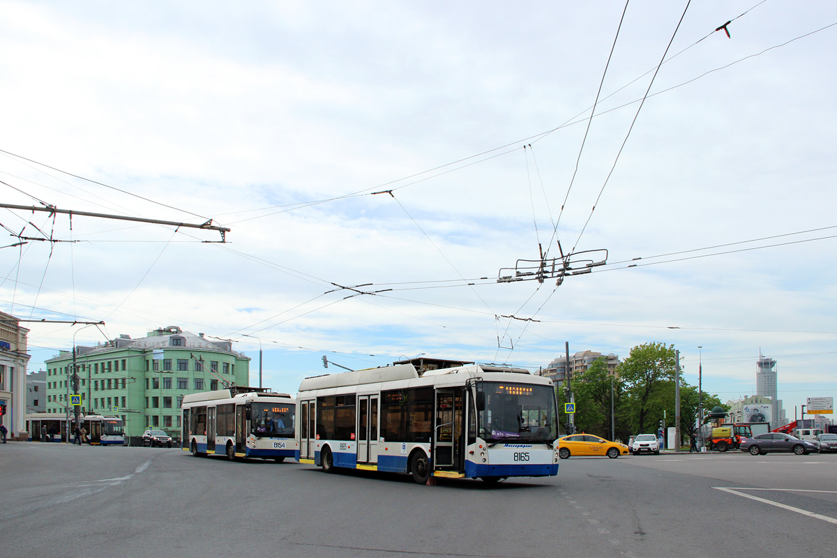 Москва, Тролза-5265.00 «Мегаполис» № 8165; Москва — Происшествия Москва, Тролза-5265.00 «Мегаполис» № 8165; Москва — Происшествия