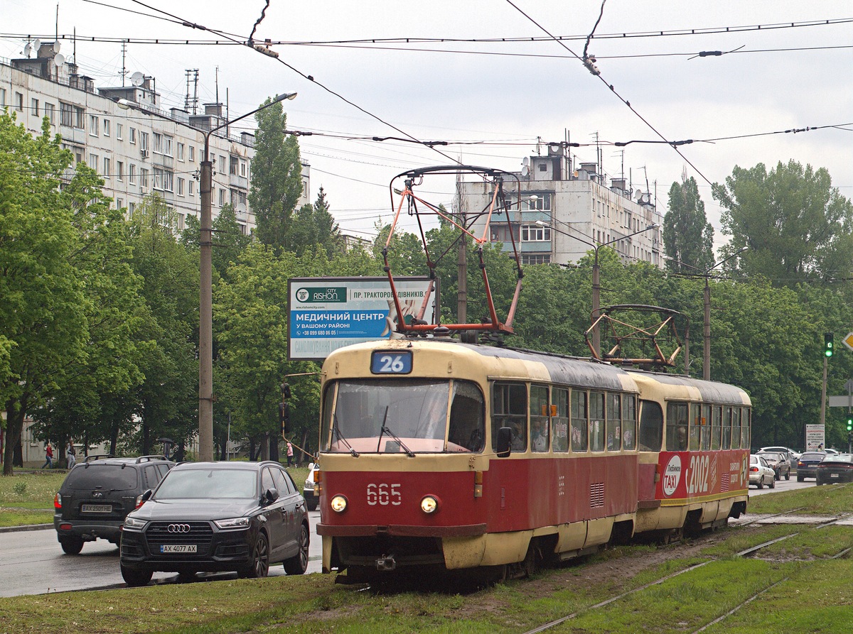 Харьков, Tatra T3SU № 665