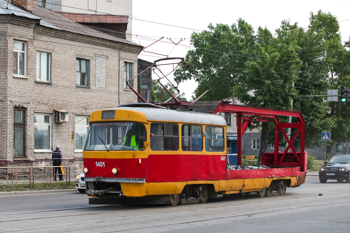 Барнаул, Tatra T3SU (двухдверная) № 1401