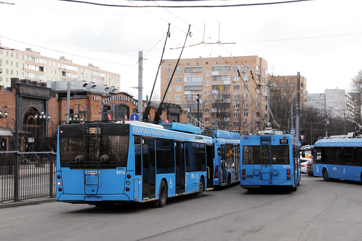 Москва, СВАРЗ-МАЗ-6275 № 8914; Москва, БКМ 321 № 8575
