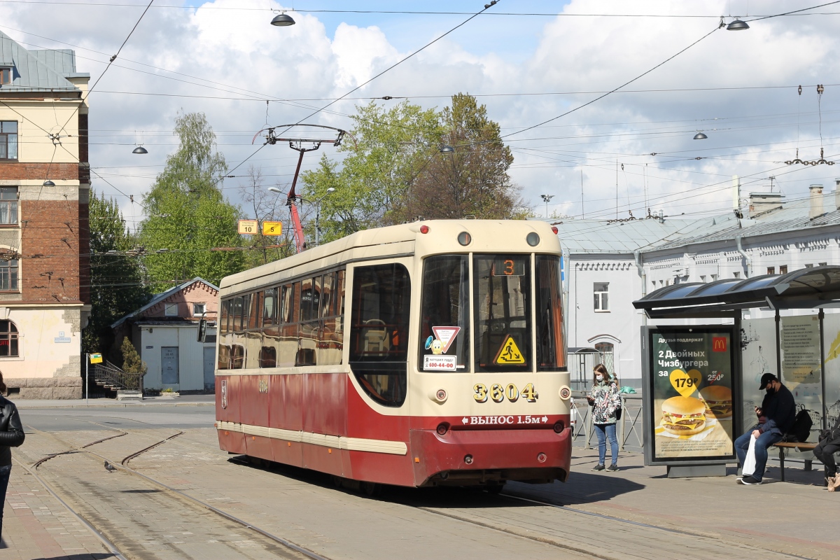Санкт-Петербург, ЛМ-68М2 (мод. СПб ГЭТ) № 3604