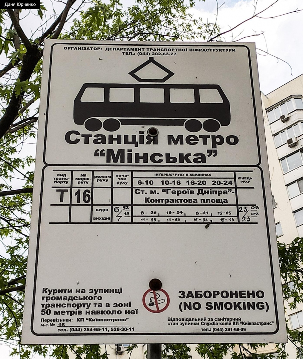 Kiev — Stop signs, shelters and panels