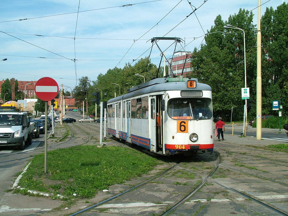 Щецин, Duewag GT6 № 904; Щецин — Трамвайные линии и инфраструктура